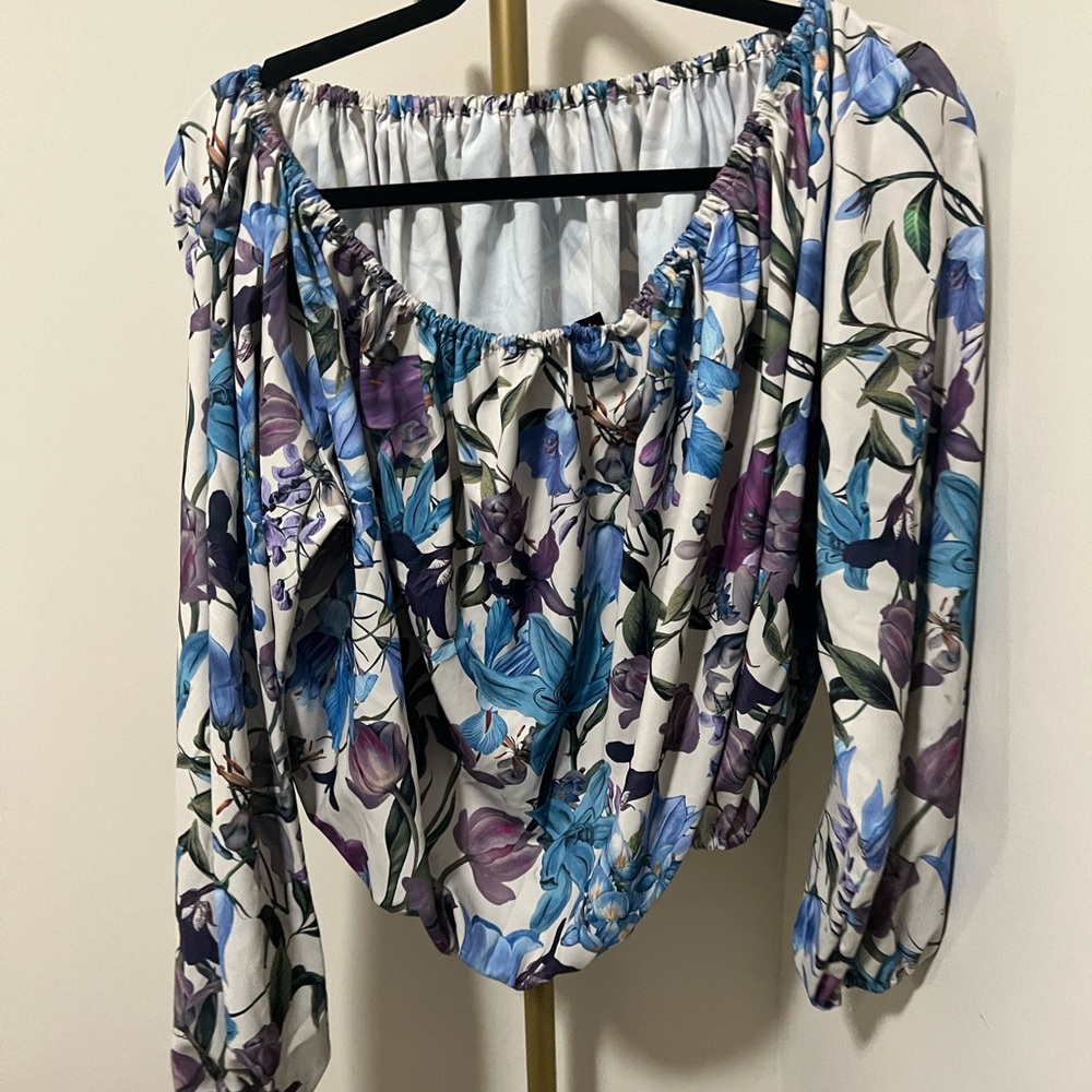 Floral Off-Shoulder Women's Top